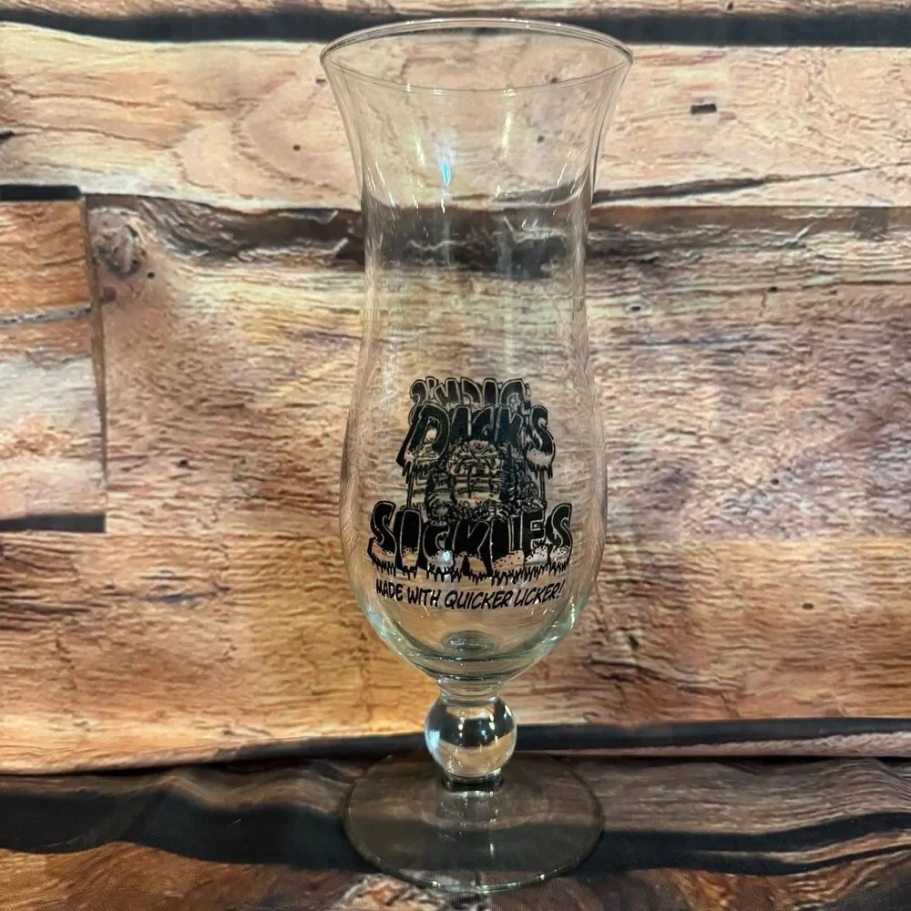 Dick's Last Resort Hurricane Glass San Antonio Novelty Barware